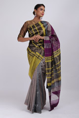 Multi Color Striped SareeIMG_3841