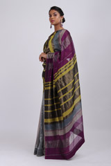 Multi Color Striped SareeIMG_3844