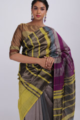 Multi Color Striped SareeIMG_3852