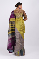 Multi Color Striped SareeIMG_3870