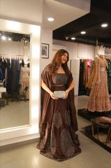 Brown Skirt with Cape