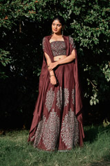 Brown Skirt with Cape_DSC5788