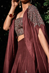 Brown Skirt with Cape_DSC5794