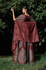 Brown Skirt with Cape_DSC5799