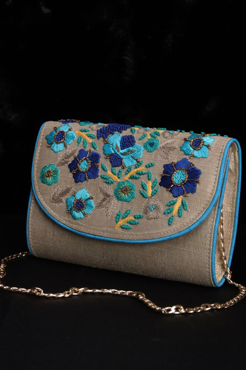 Embroidered Silk Sling