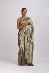 Silver Metallic Longline Saree2010_video