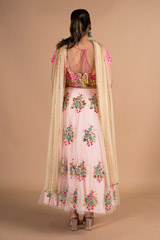 Blush Pink Net LehengaDSC09793