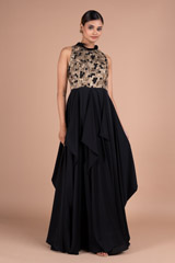Black Embellished Gown