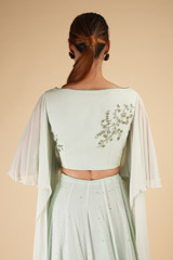 Mint Asymmetrical Sleeved Top Bottom SetDSC00477