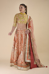 Orange Gota Lehenga Set2024_video