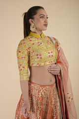 Orange Gota Lehenga Set_DTR2807