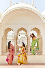 Pink Bandhini Saree3