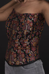 Black Brocade Corset_DTR9639