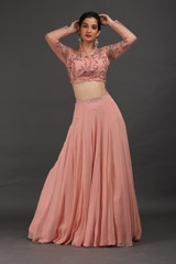 Pink Crystal Katdana Top Bottom SetIMG_9791