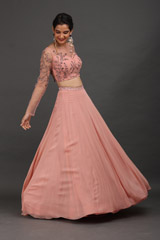 Pink Crystal Katdana Top Bottom SetIMG_9794