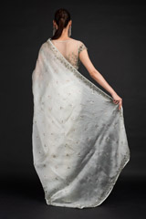 Mint Organza Saree_DSC4597