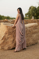 Draped  Saree