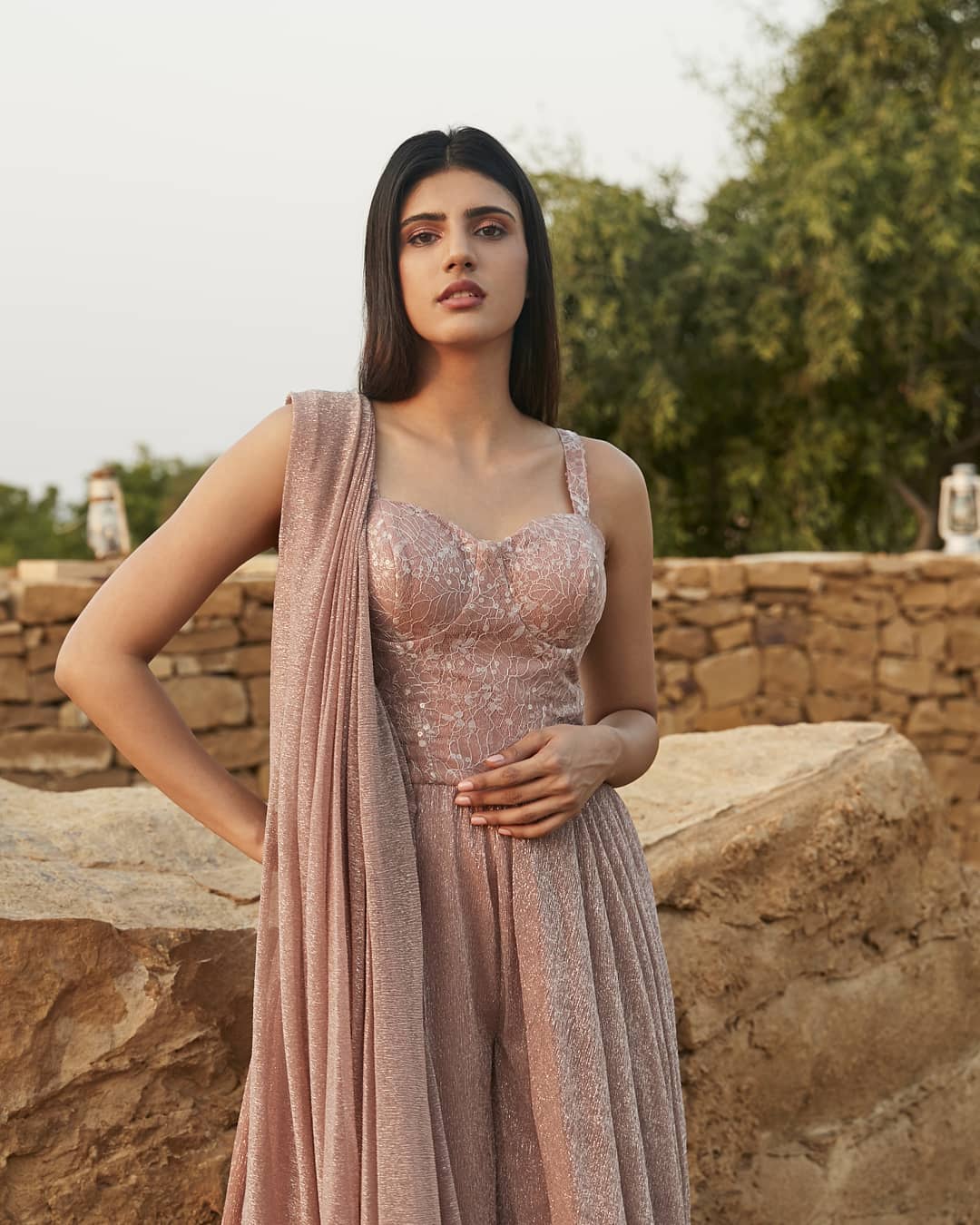 Draped  Saree3