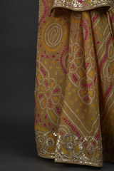 Olive Bhandhej Gota Saree_DSC3296
