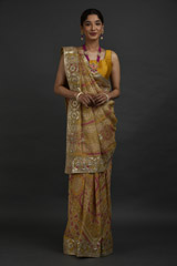 Olive Bhandhej Gota Saree_DSC3304