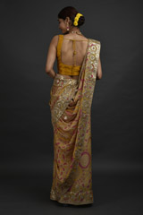 Olive Bhandhej Gota Saree_DSC3315