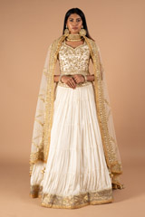 Ivory Golden Lehenga