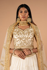 Ivory Golden LehengaDSC00081