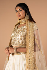 Ivory Golden LehengaDSC00082
