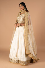 Ivory Golden LehengaDSC00083