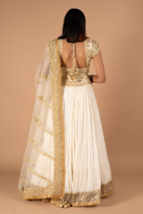 Ivory Golden LehengaDSC00090