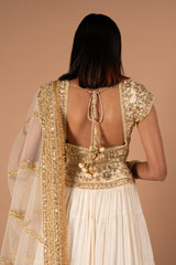 Ivory Golden LehengaDSC00091