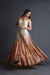 Mango Yellow Anarkali