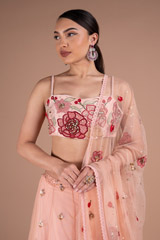 Pink Lehenga with Multiflower DupattaDSC05511