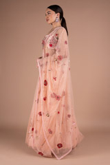 Pink Lehenga with Multiflower DupattaDSC05513