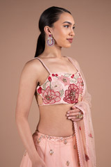 Pink Lehenga with Multiflower DupattaDSC05516