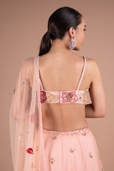 Pink Lehenga with Multiflower DupattaDSC05519