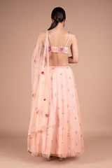 Pink Lehenga with Multiflower DupattaDSC05520