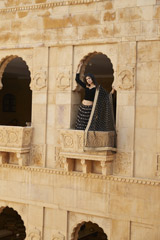 Black Velvet Corset Lehenga1