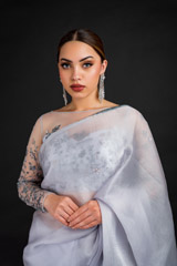 Grey Organza Saree_DSC4572-Edit