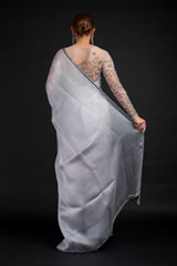 Grey Organza Saree_DSC4581-Edit