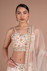 Ivory Embroidery Lehenga SetDSC05635