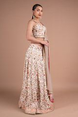 Ivory Embroidery Lehenga SetDSC05638