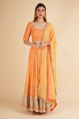 Pumpkin Orange Lehenga SetDSC01653