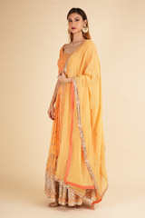 Pumpkin Orange Lehenga SetDSC01655
