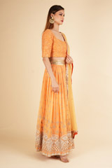 Pumpkin Orange Lehenga SetDSC01656