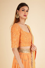 Pumpkin Orange Lehenga SetDSC01657