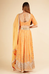 Pumpkin Orange Lehenga SetDSC01659