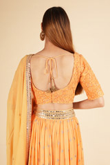 Pumpkin Orange Lehenga SetDSC01662