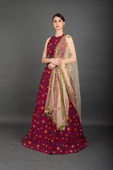 Burgundy Pink Thread Lehenga_DSC3160-Edit