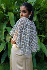 Champagne Slit Dress with CapeIMG_0379